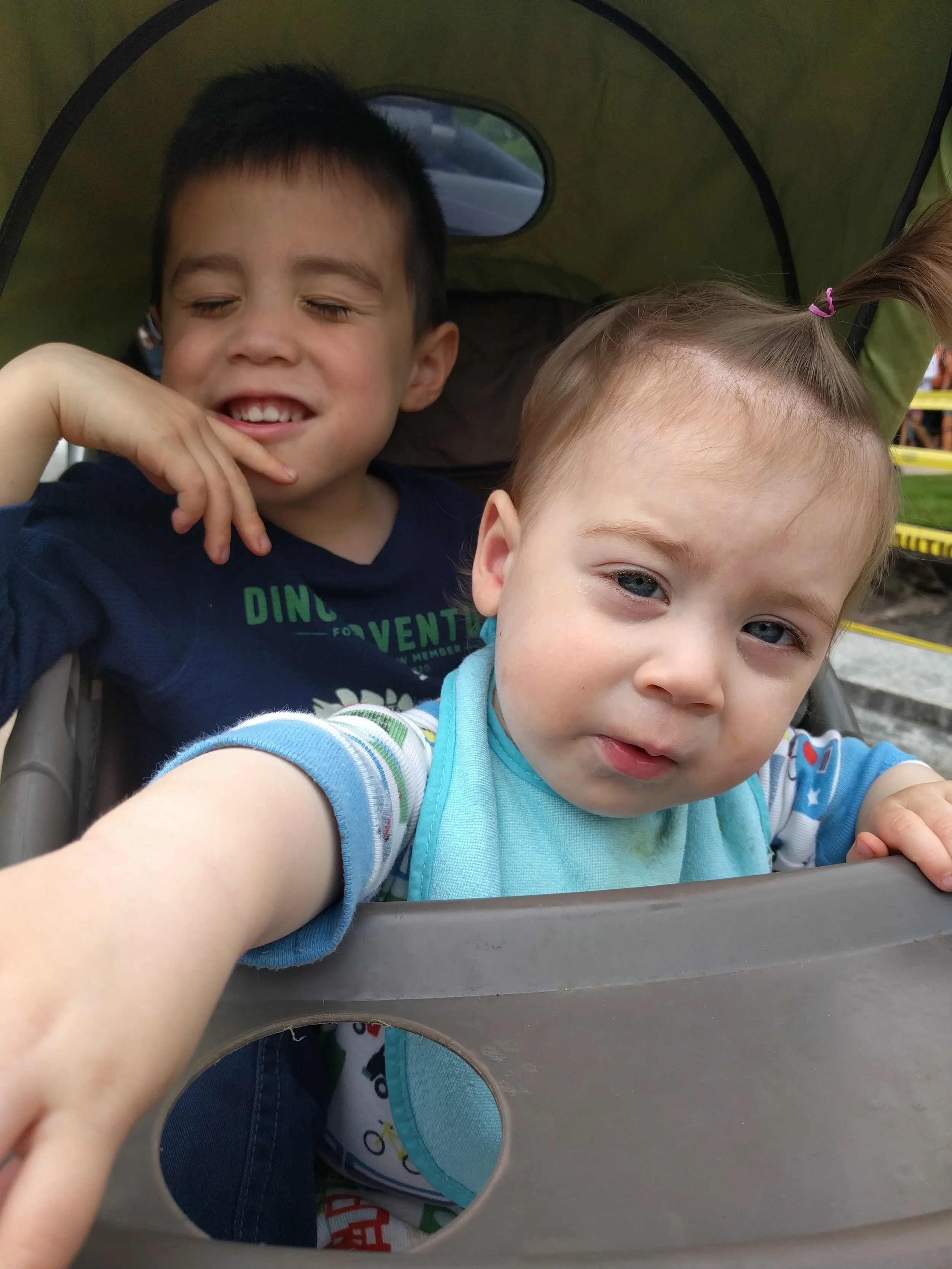 Because any stroller can be a double stroller. Especially when you're on vacation. 