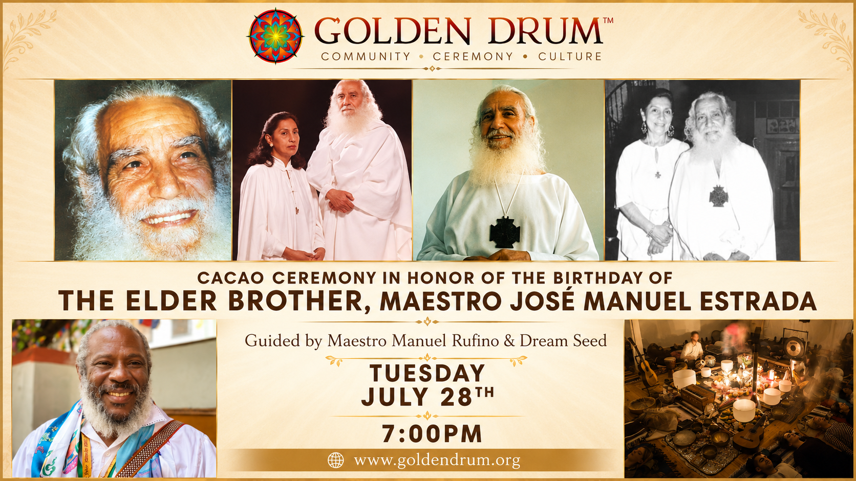Cacao Ceremony in Honor of the Elder Brother, José Manuel Estrada, with Maestro Manuel Rufino and Dream Seed