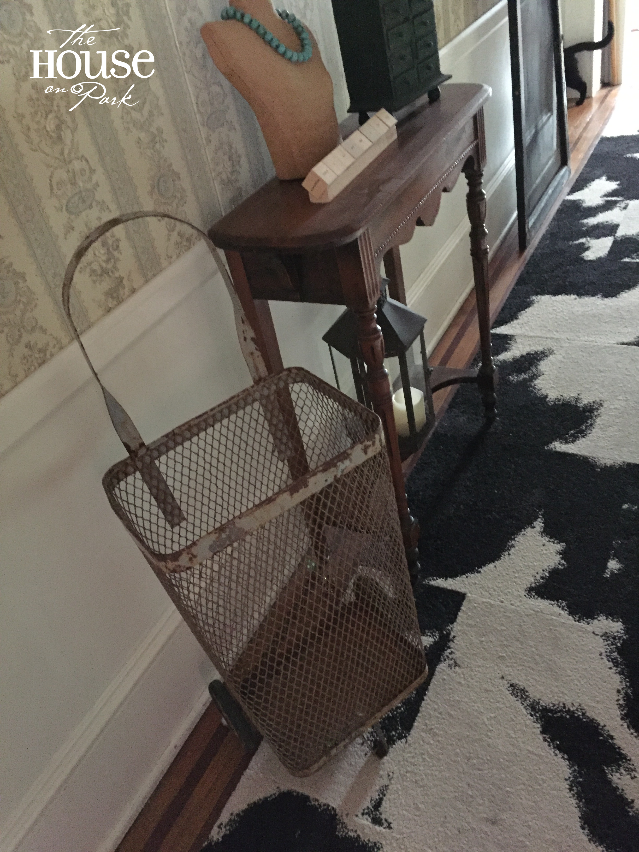 This basket is amazing...needs a final home in the house yet.