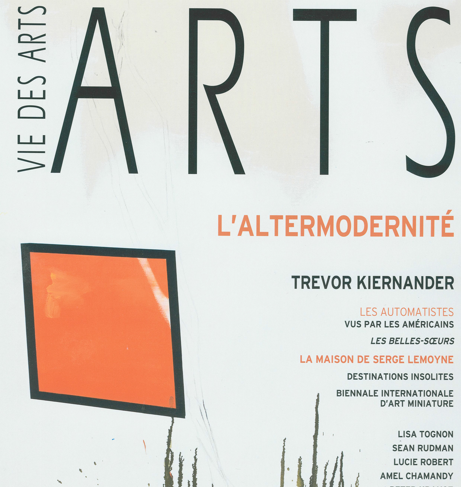 Vie des Arts,  Été 2010