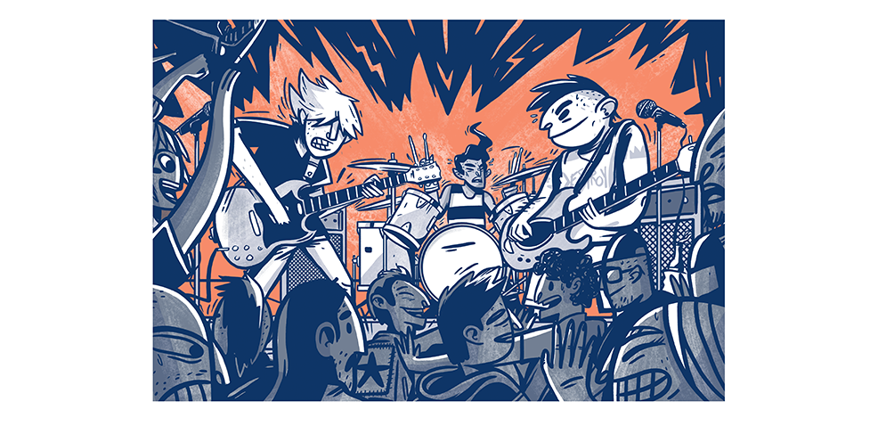 Print para Nido de Serpientes de la Banda Macehuallis, por el Dee, David Espinosa