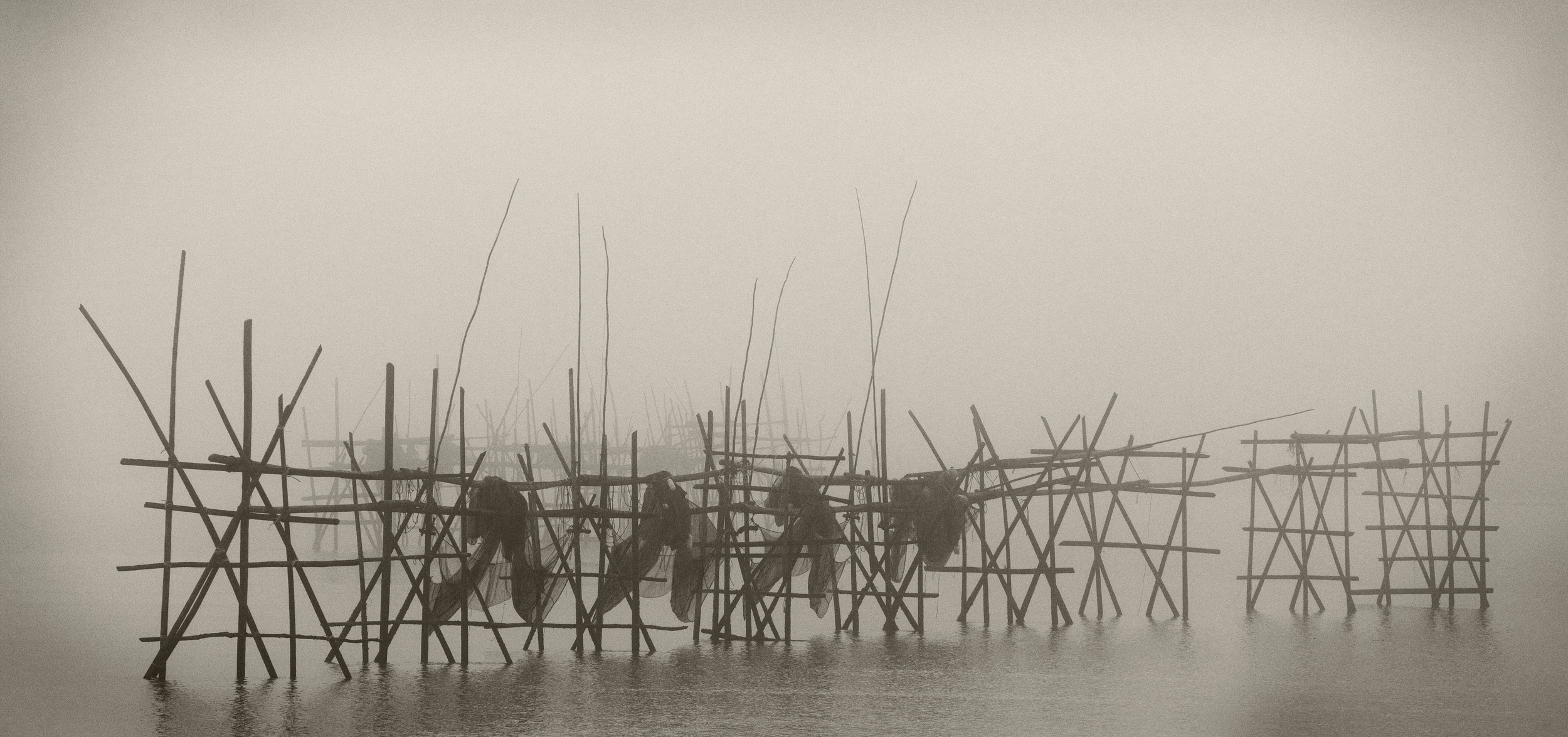 Wier in Fog, 2011
