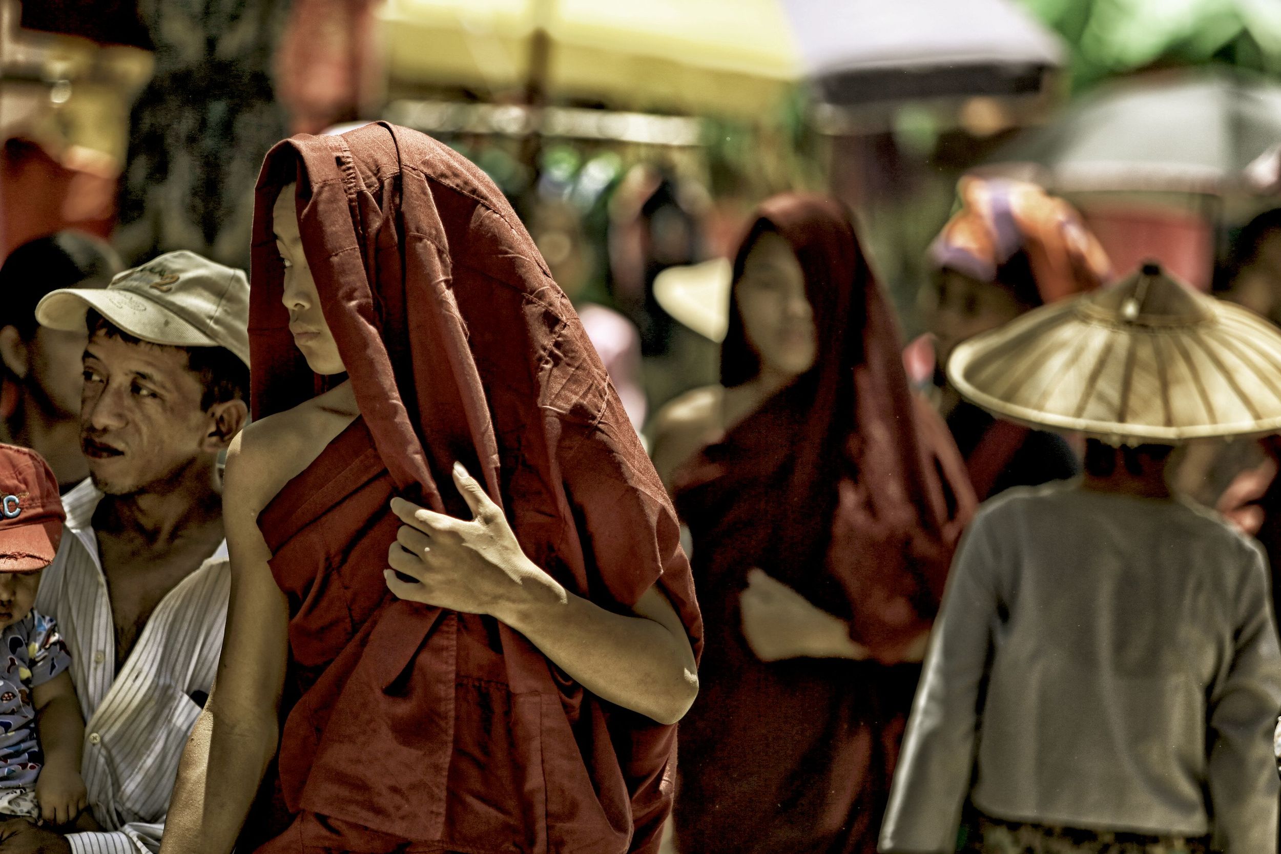 Monk at Market 1.JPG