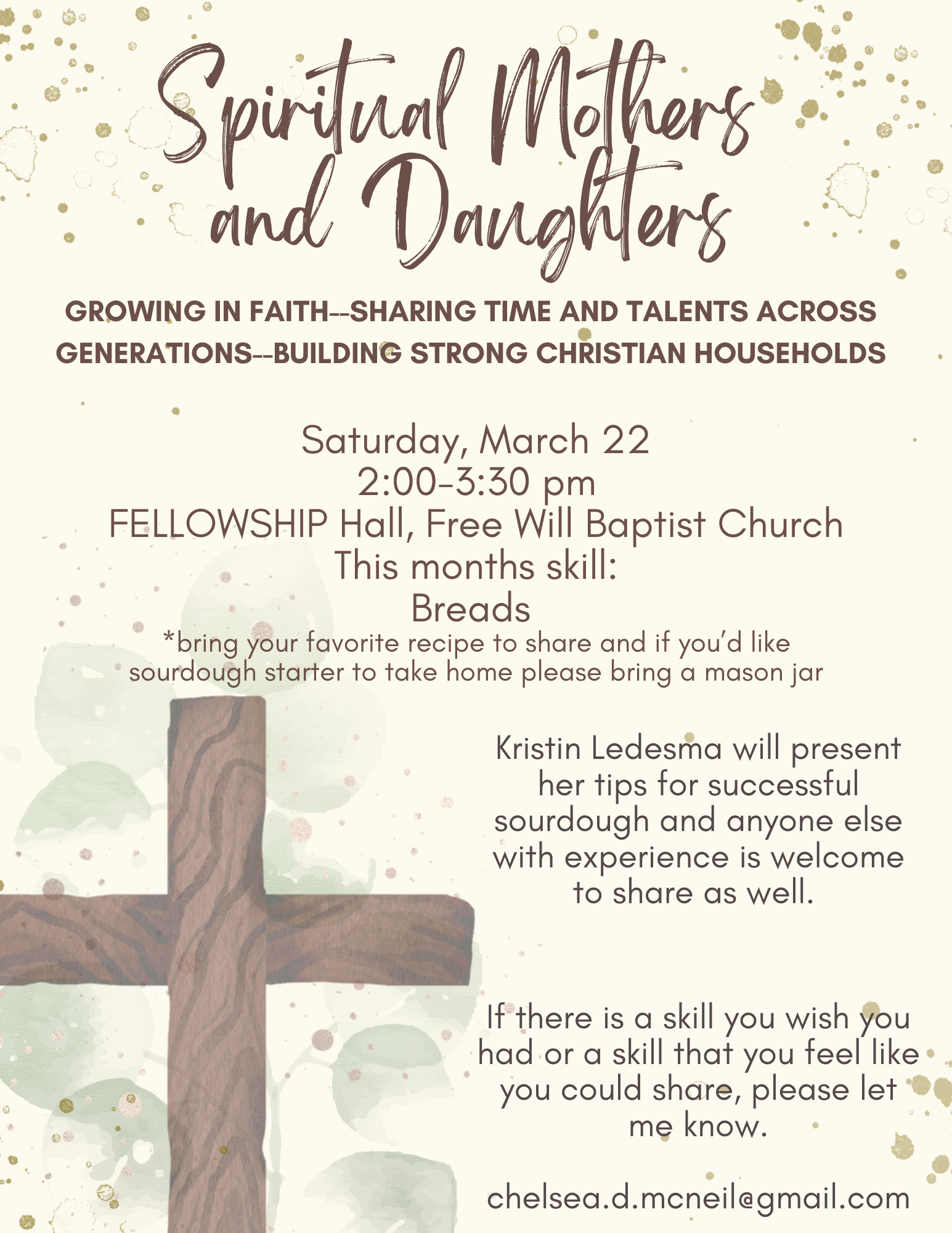 Spiritual Mothers and Daughters: Sourdough