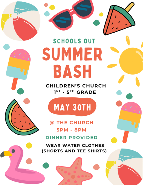 Children's Church Summer Bash
