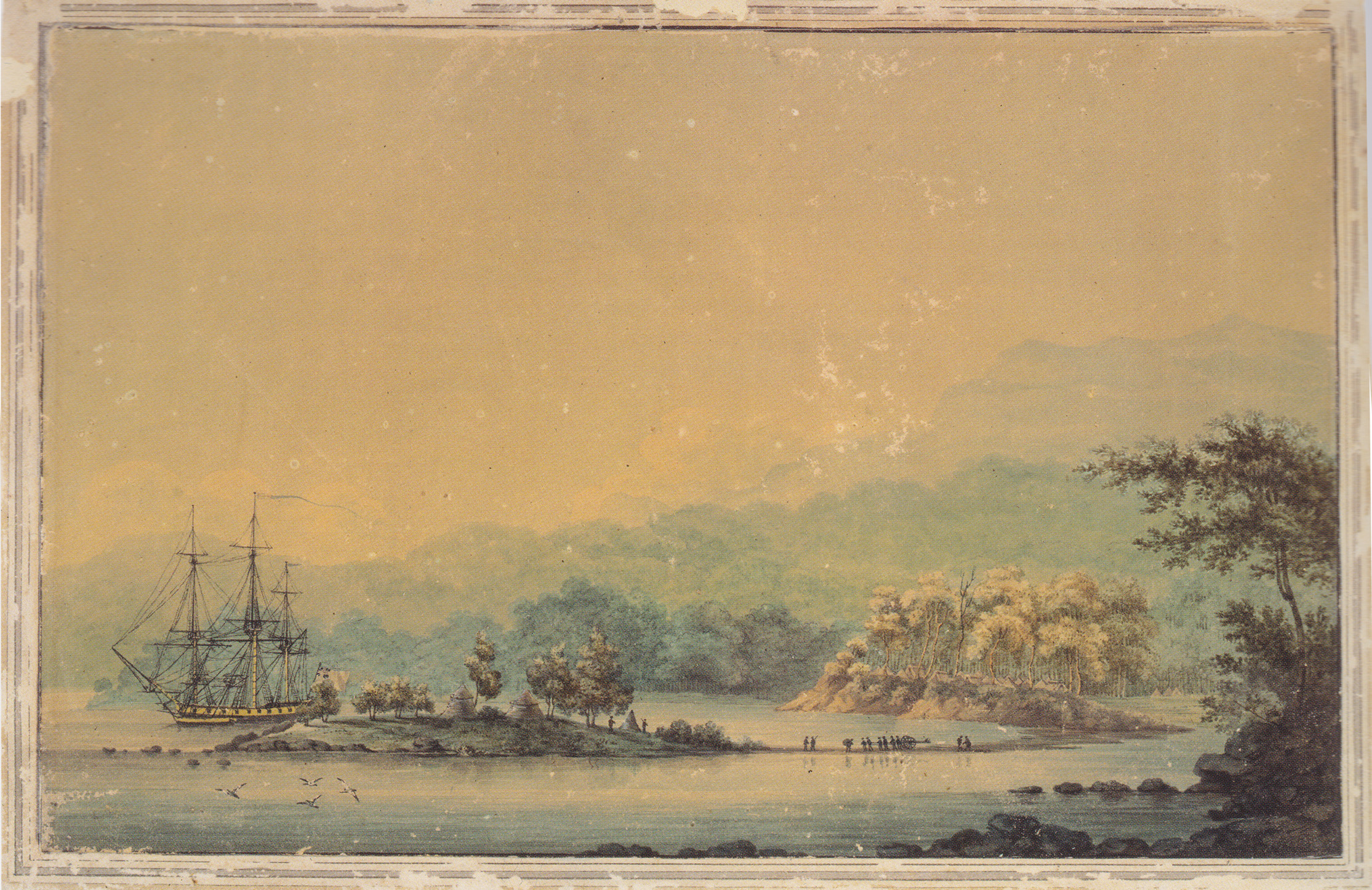 View of Sullivan’s Cove 1804 – Artist Unknown