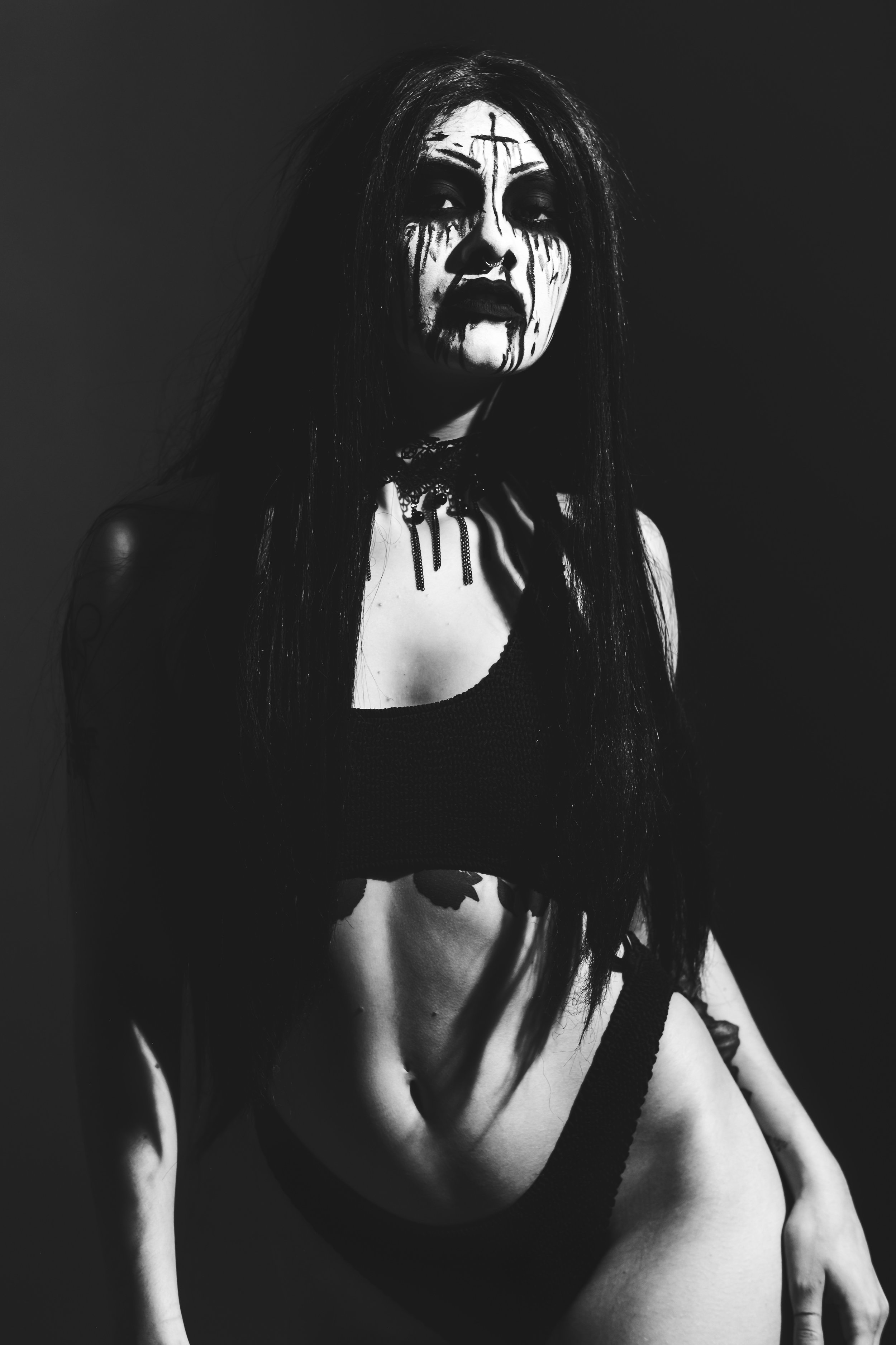 Corpse paint/black metal babe  Black metal girl, Black metal