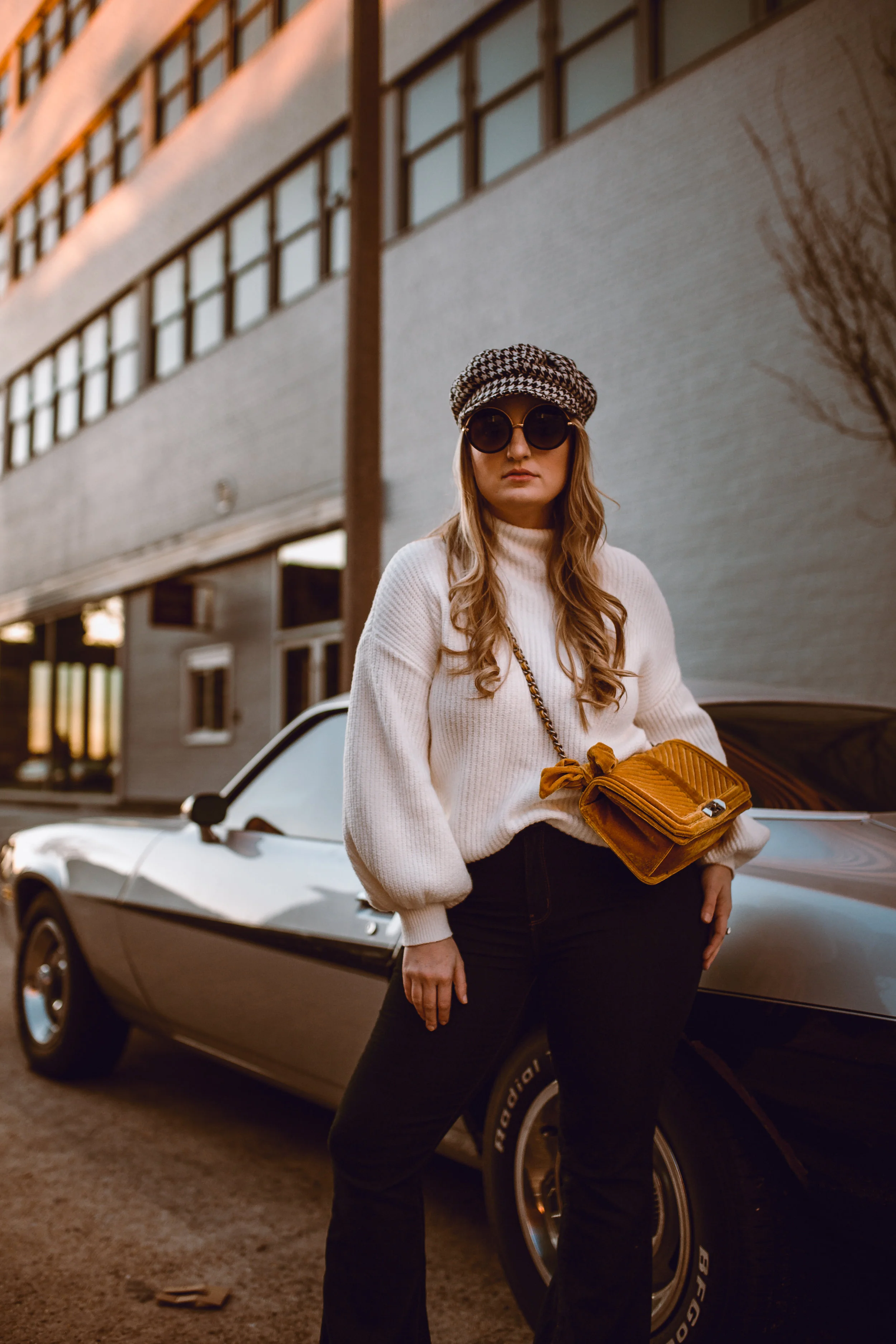 70's mod flare, knit, & velvet