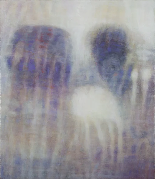Bracha L. Ettinger, EURYDICE, THE GRACES, DEMETER. 50 × 41 cm, oil on canvas, 2006–2012. © Courtesy of Bracha L. Ettinger Studio