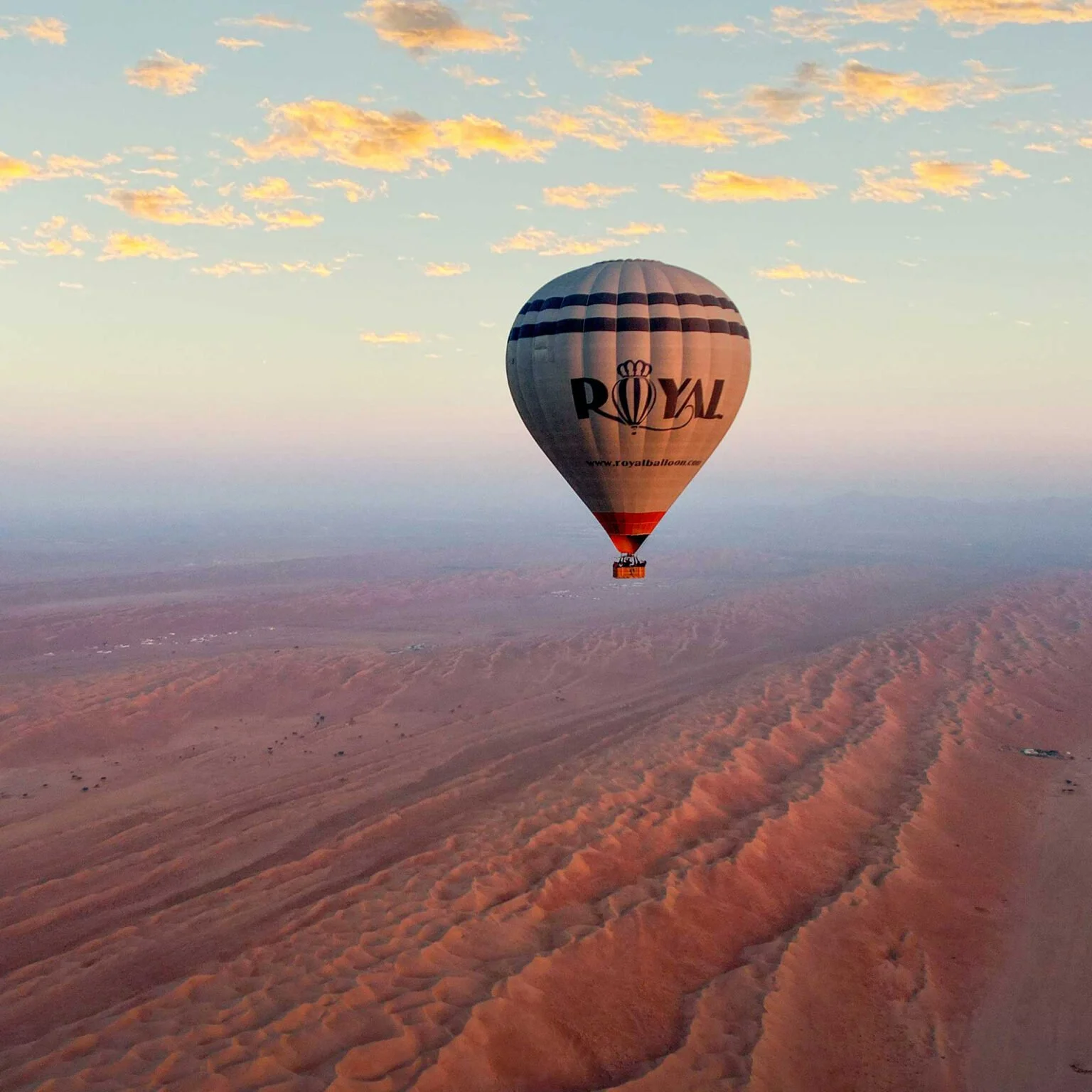 Above the Desert (Hot Air Ballon + Wadi Hawer)