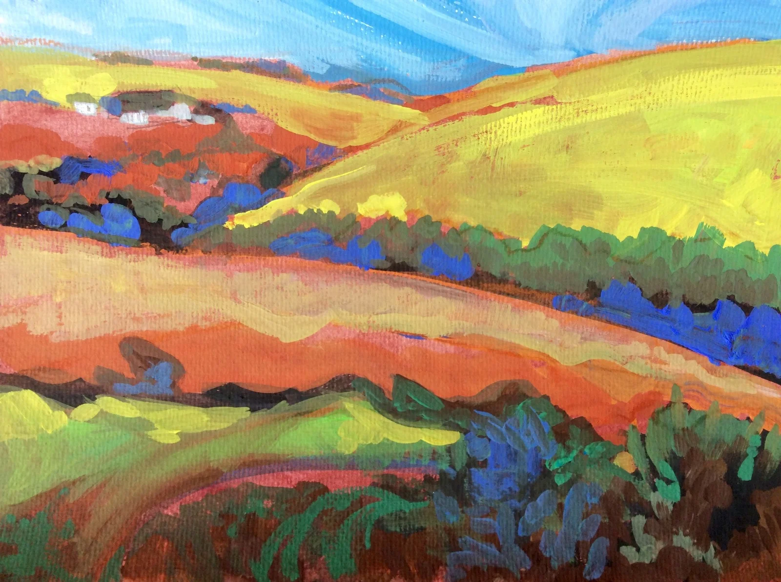 Rolling hills just north of Somerton.