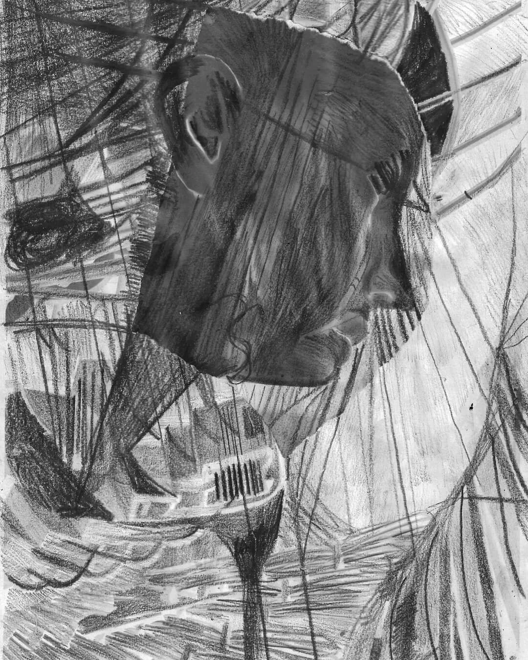 ⬛

#graphitedrawing #drawing #draw #contemporaryart #newcontemporary #blackandwhite #art #collage