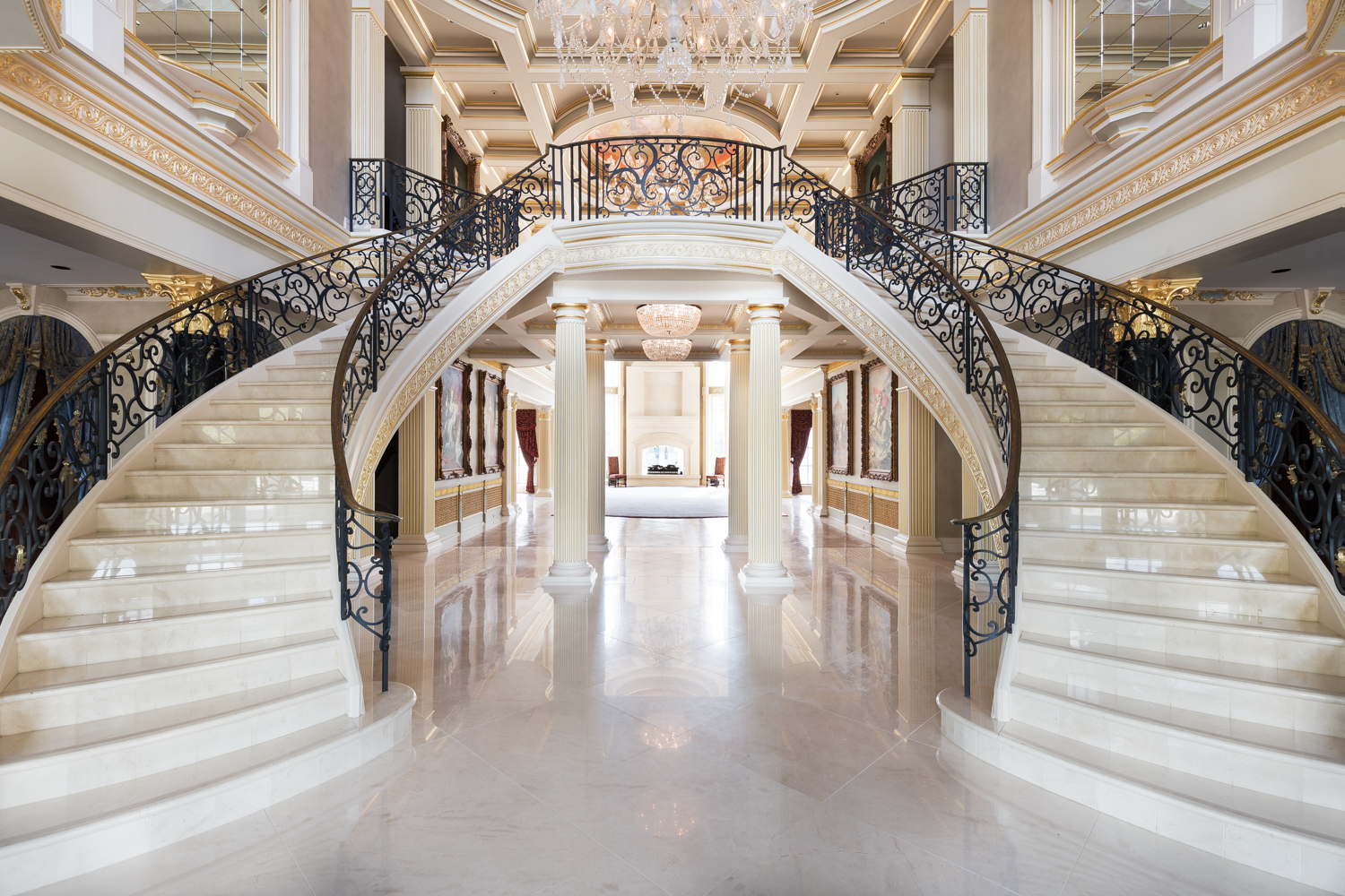 Doesn't get much grander for a staircase!