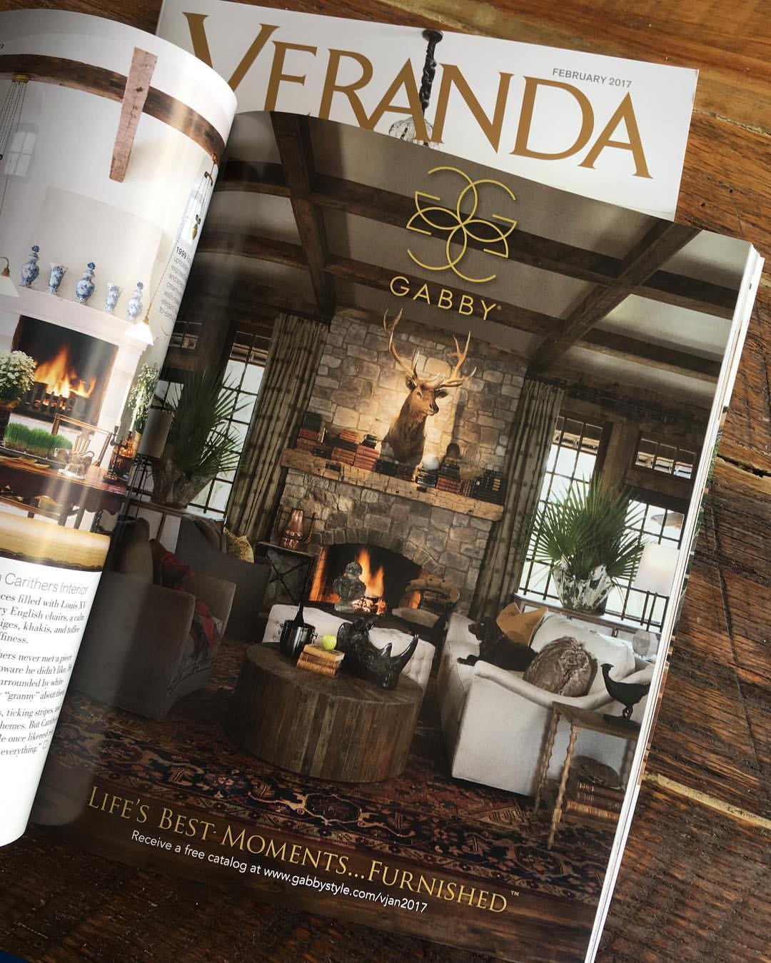 The finished product in the February 2017 Issue of Veranda Magazine. 