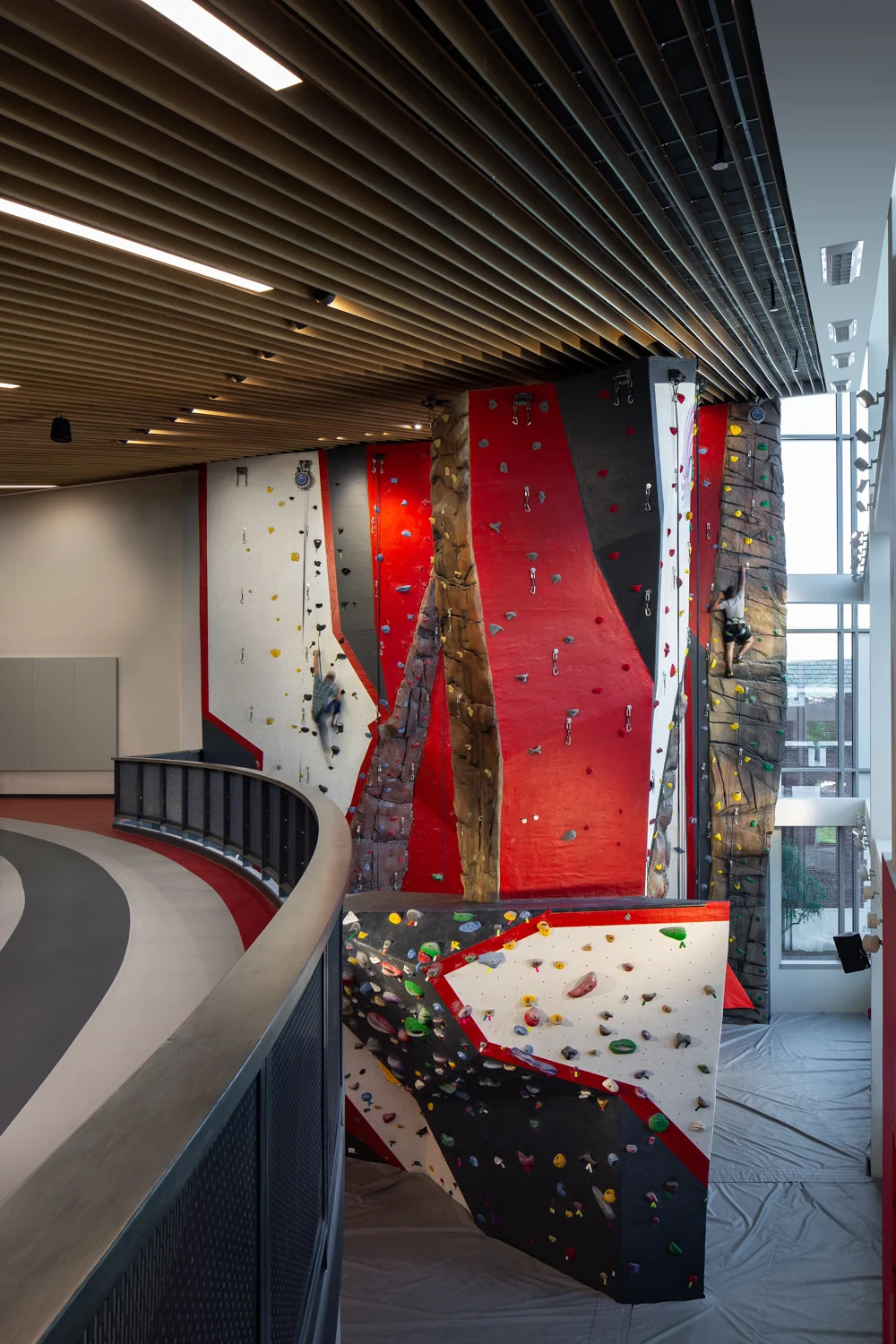 Loved having talent involved in this project, especially for the climbing wall! Used a slow shutter speed to convey motion as the models climbed.