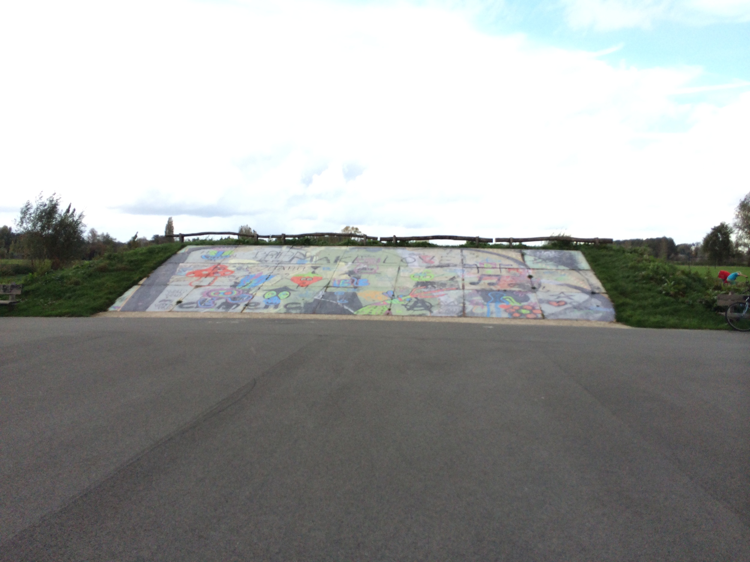 Het voormalige skatepark