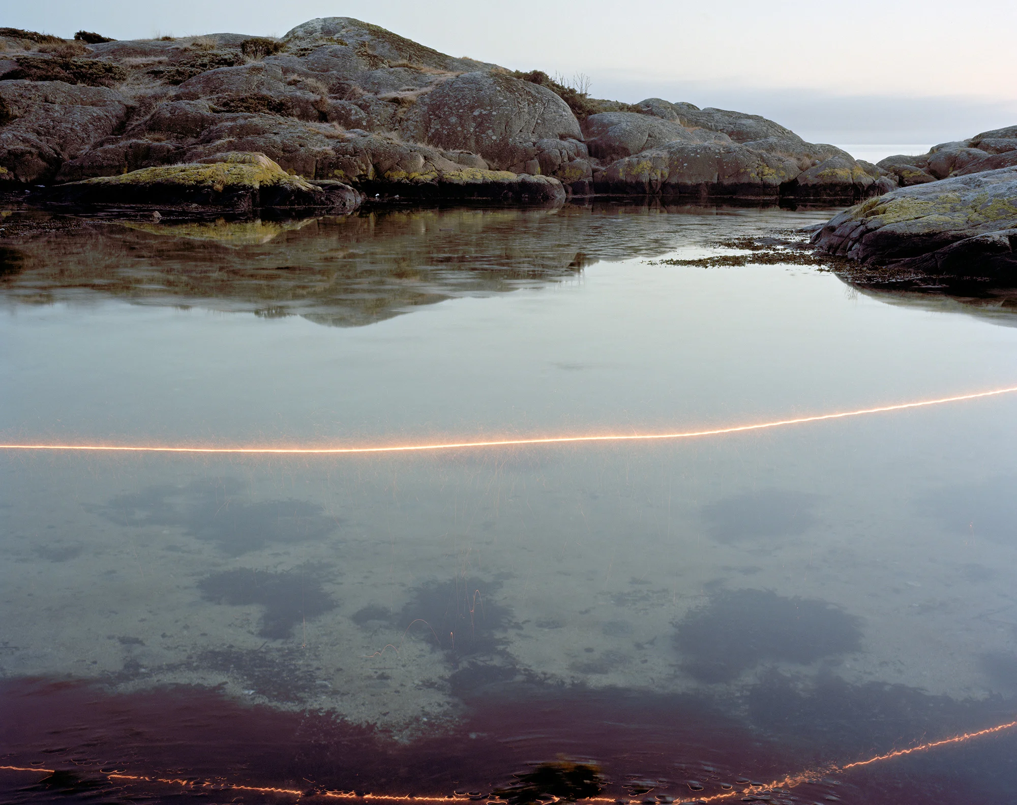 Plexiglass, wood, sparkler and string #04 2013 C-print, analog 1/18