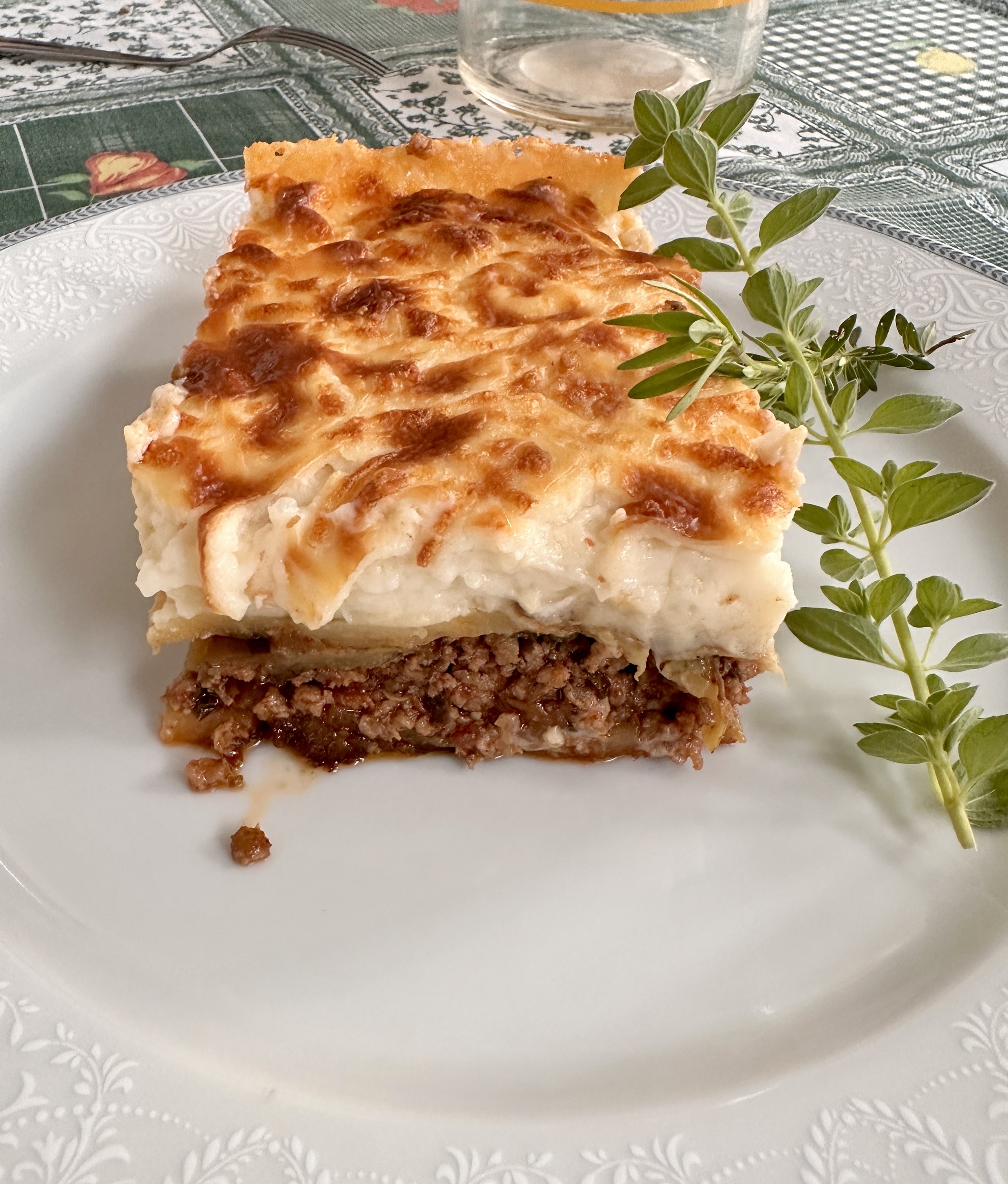 Moussaka made in Dion, Greece