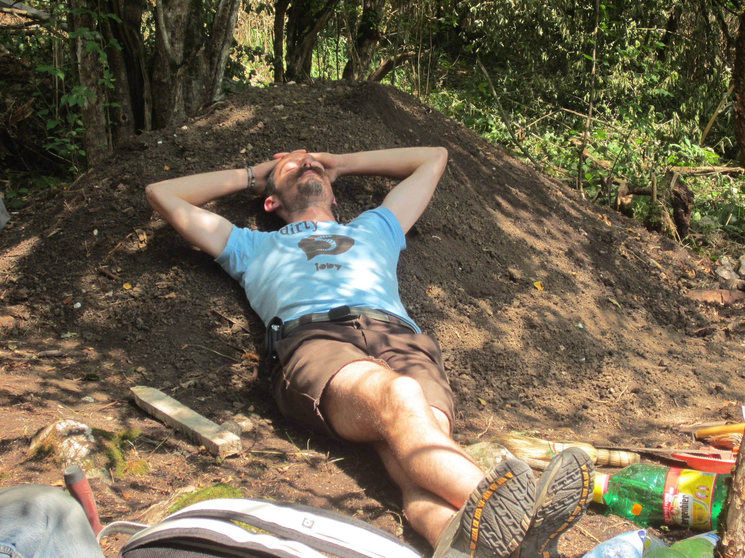 Hard at work at the excavation site