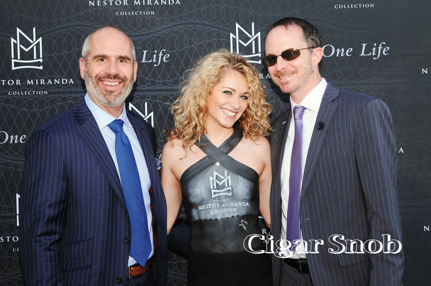 W. Curtis Draper’s John Anderson and Matt Crimm pose with Julia Maria