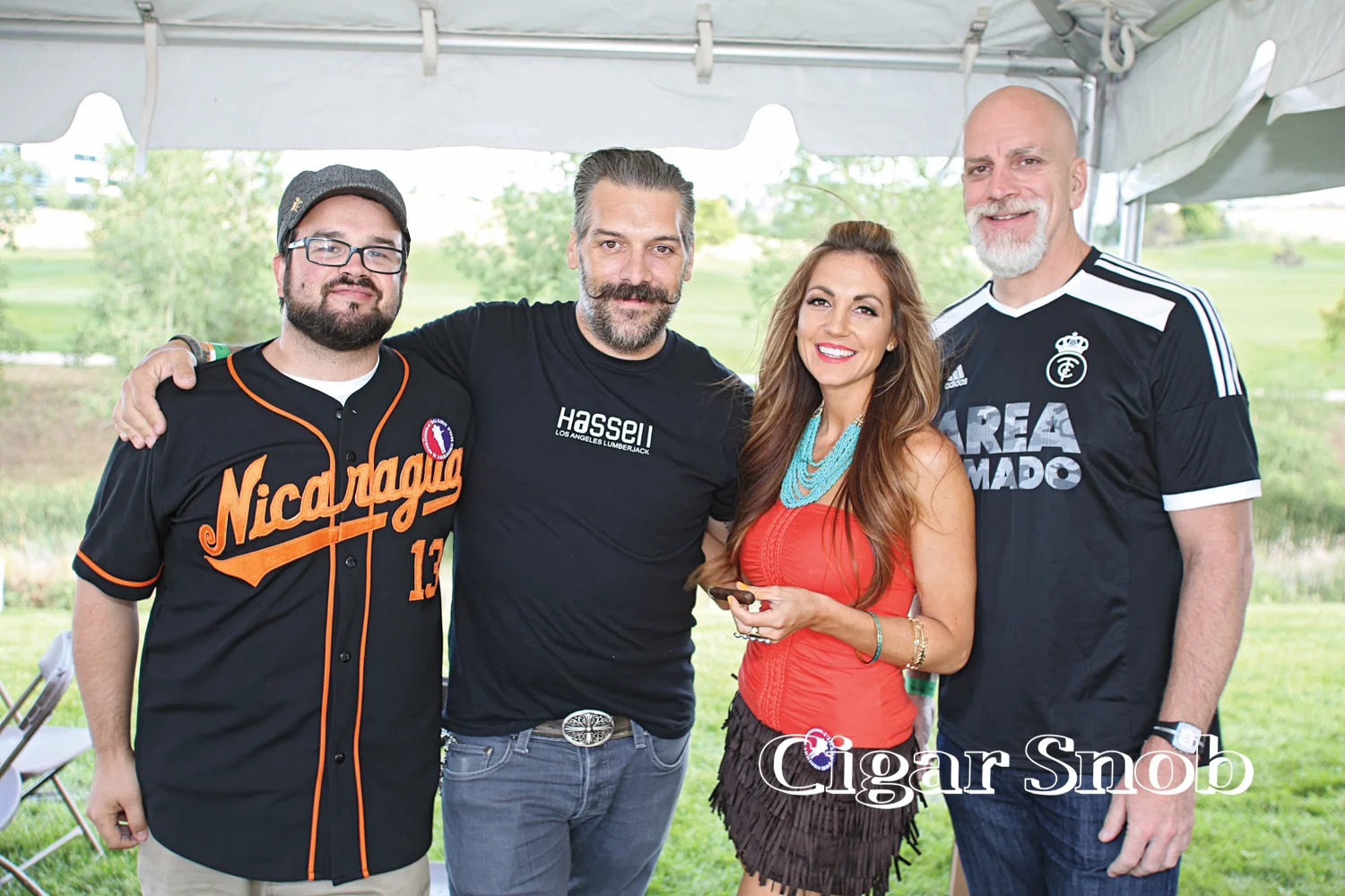 Nick Melillo, Pete Johnson, Delicia The Cigar Vixen and Dan Welsh