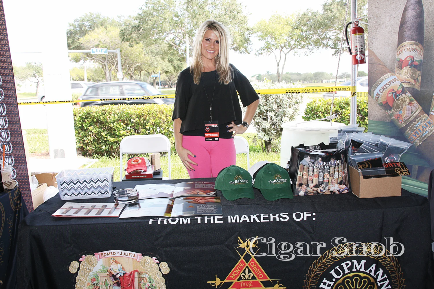The beautiful Susan Georgiou of Altadis Cigars
