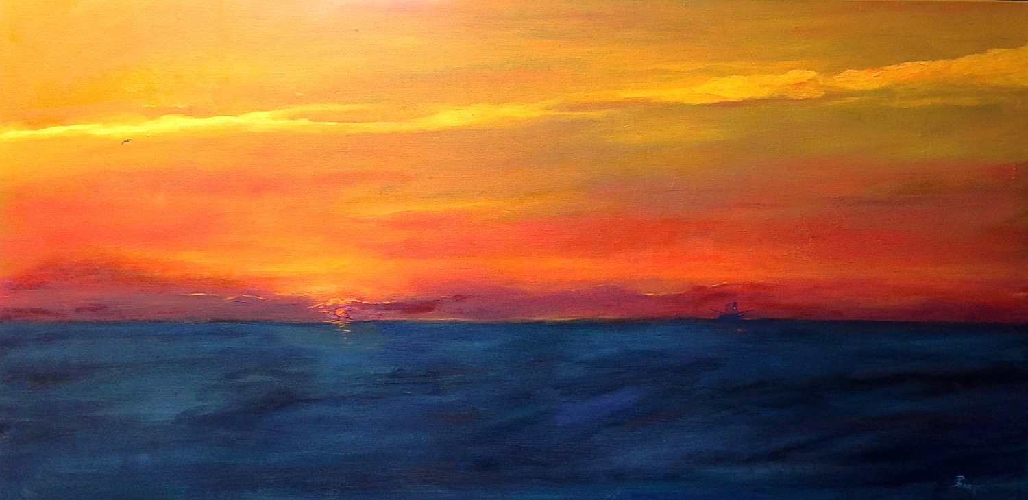 'Dawning of a New Day" is my completed, signed painting.