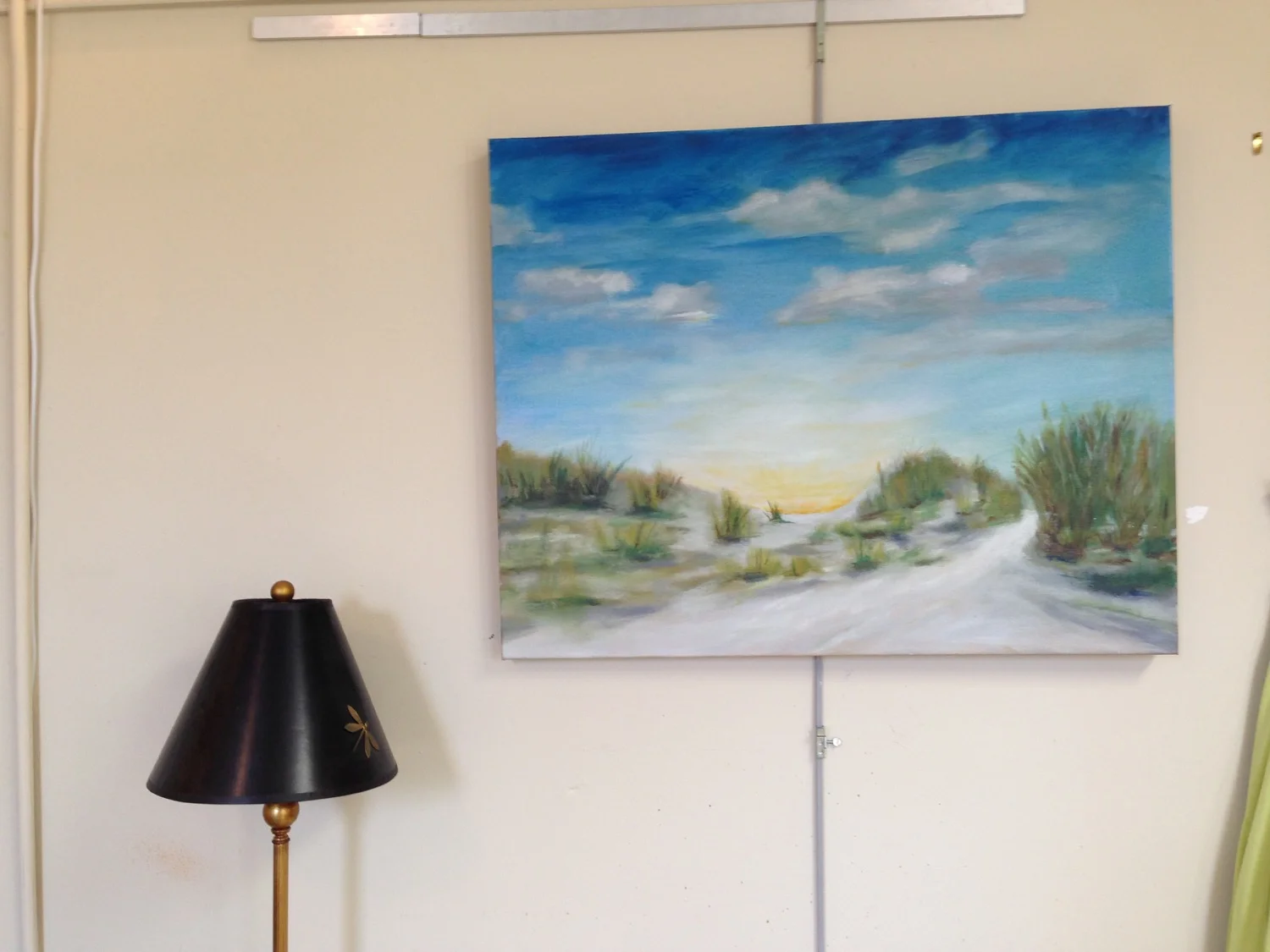 The "finished" painting hanging on my studio wall.