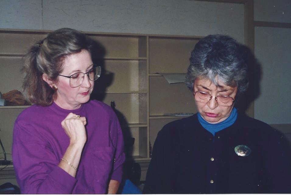 Marian Jansen and Alice bachman