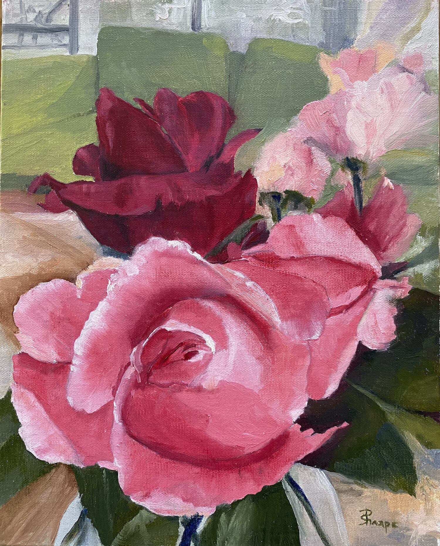 Julie's-Pink-Rose-bouquest-interior-oil-canvas-phyllis-sharpe-3221.jpeg