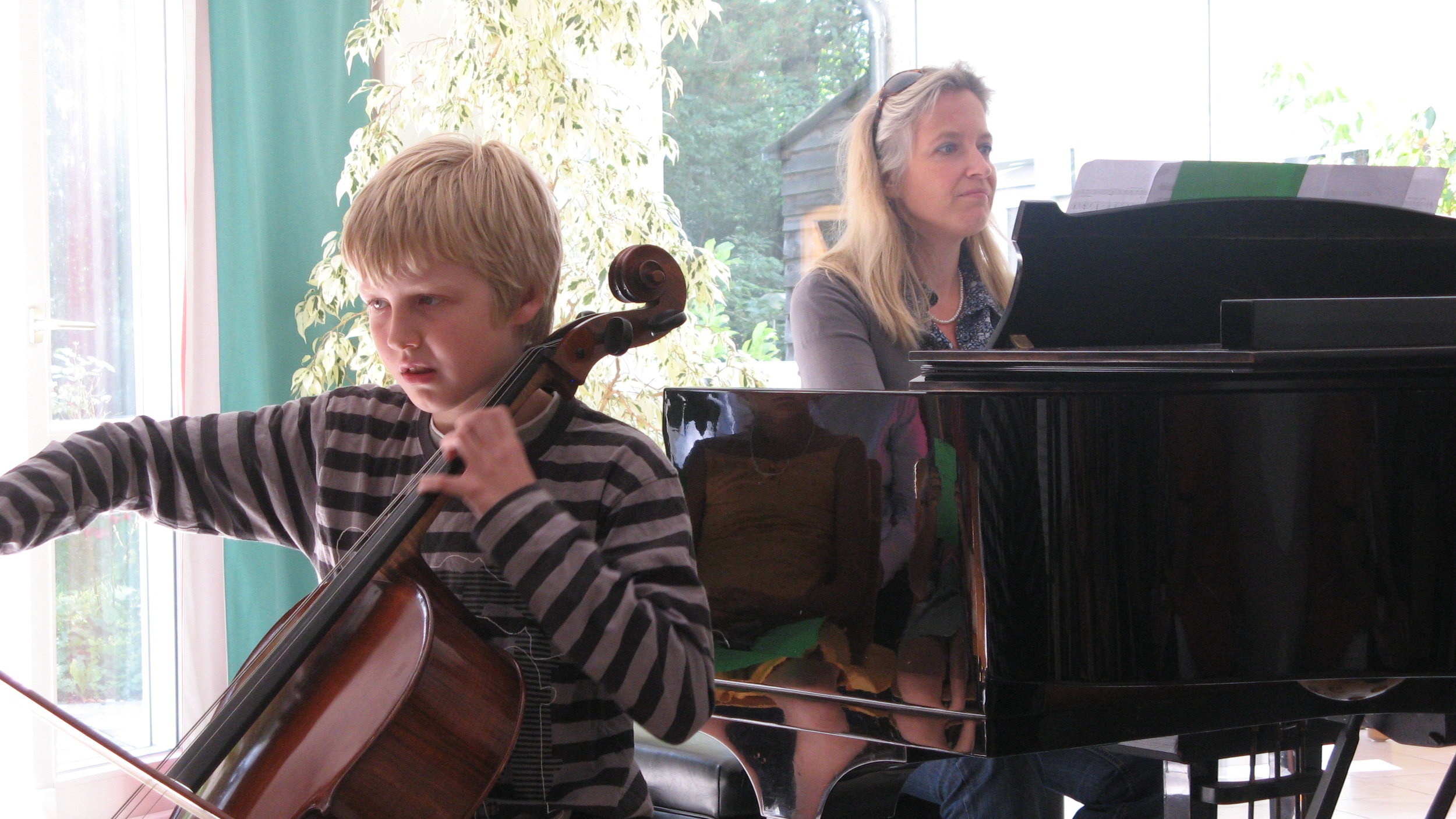 Philipp (10 Jahre) und Bettina Zimmer