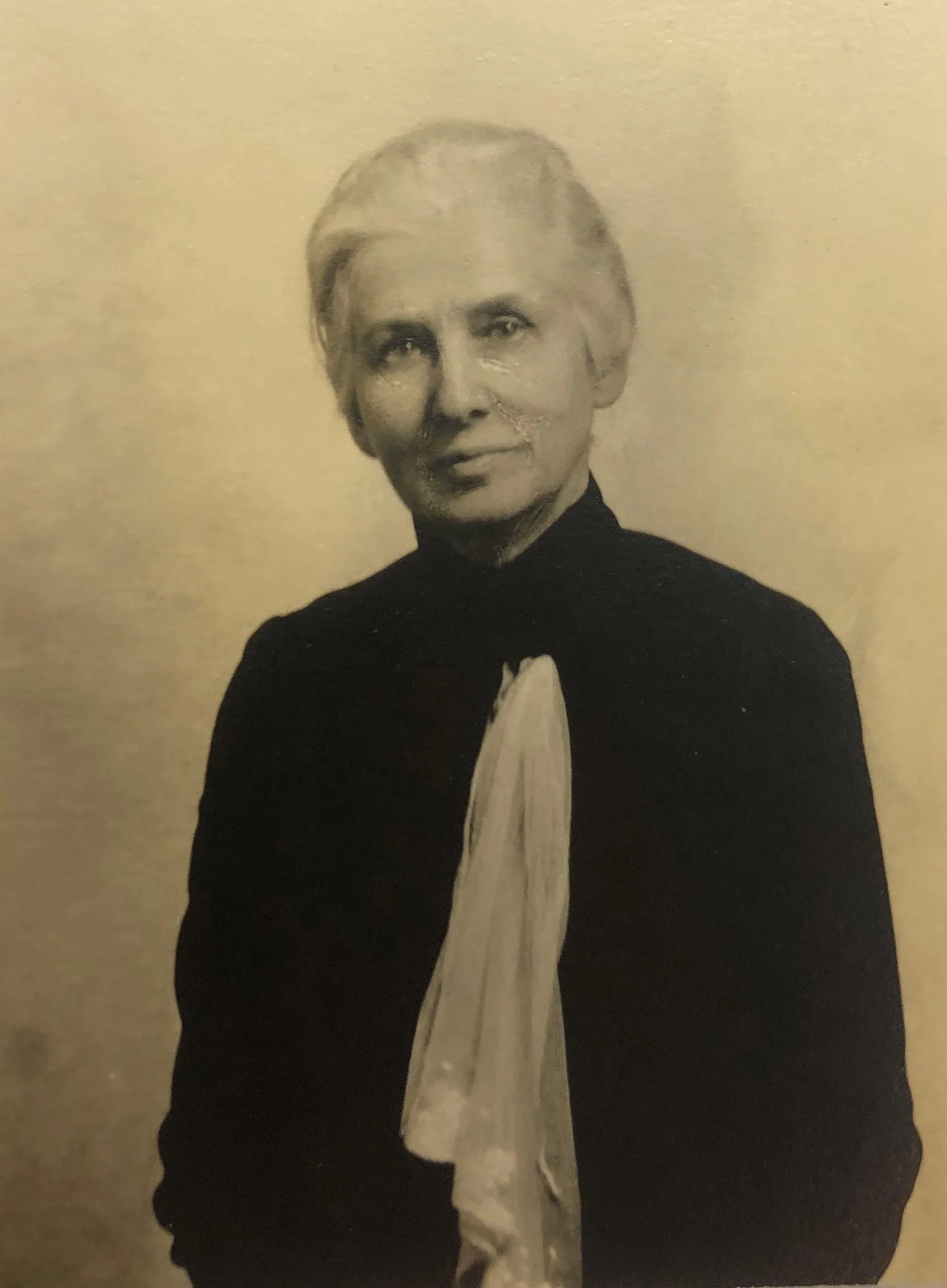 A black and white image of Eliza Adams Little.