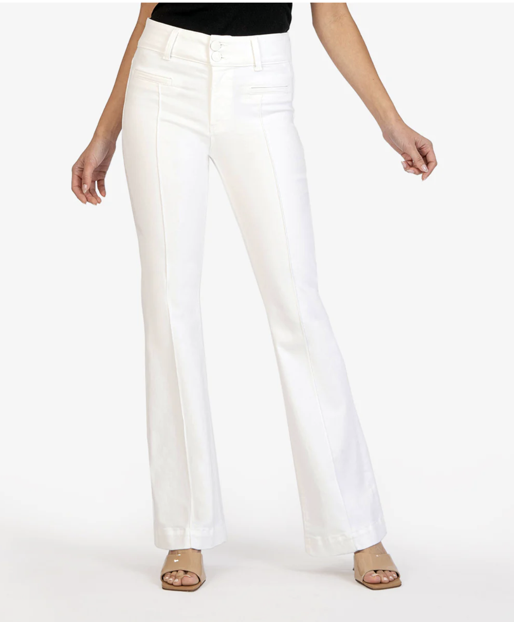 Rise Flare Jeans -White — Yellow BoutiqueNew ArrivalsAna High Rise Flare Jeans -White