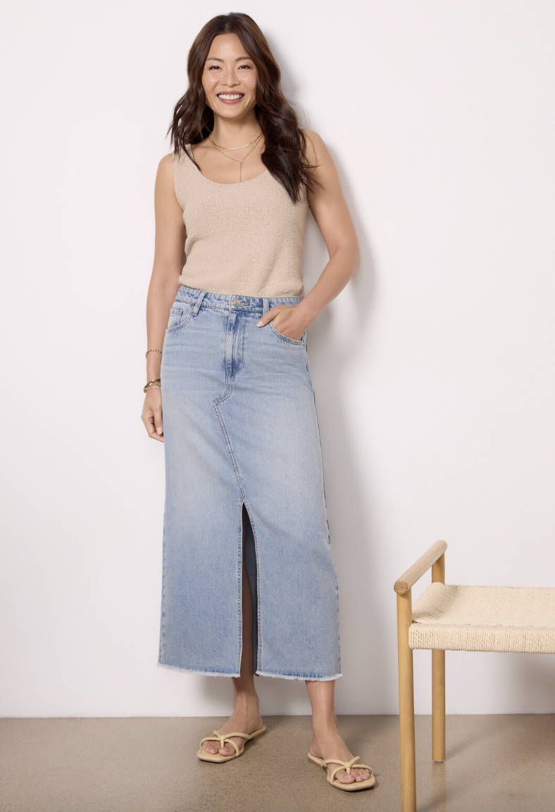 Brea Long Denim Skirt — Yellow BoutiqueNew ArrivalsBrea Long