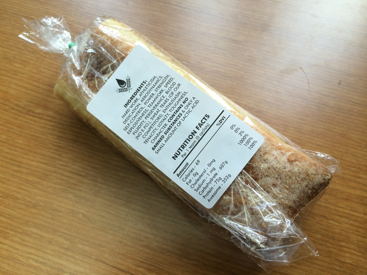 bread bag with custom labels