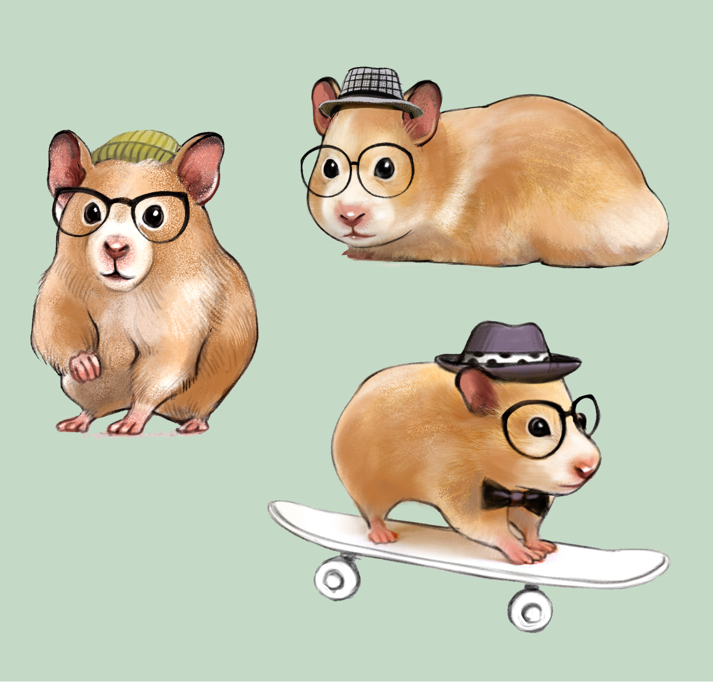 Hipster hamsters