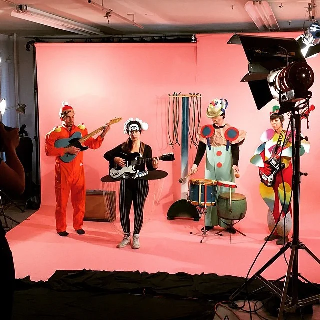 Filming Houndstooth's "Borderlands" video @ Great Notion Creative in Portland, OR (2015), Photo by Scott Ballard