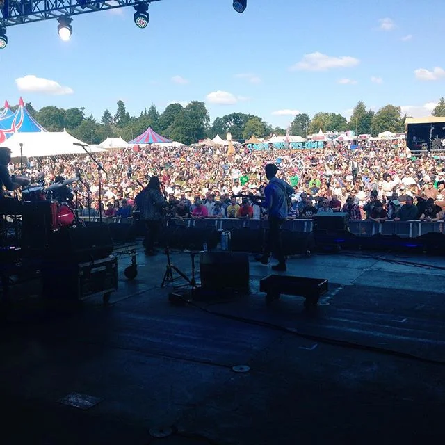 Stage view of Houndstooth @ End Of The Road Festival in Larmer Tree Gardens, Wiltshire UK (2015)