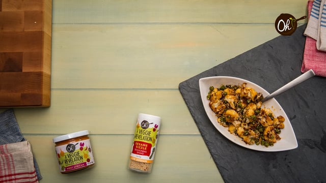 Oh! Veggies Presents: Cauliflower & Sweet Pea Sauté