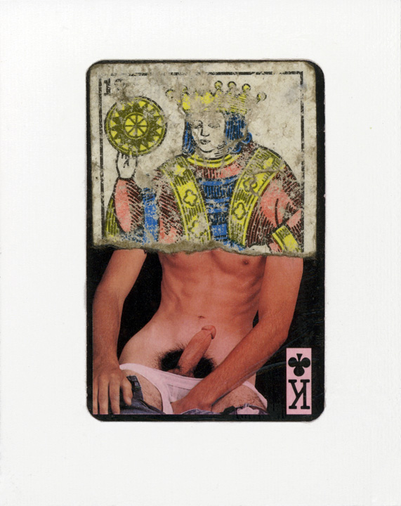 jacKING (2007) collage on canvas panel 5 x 7 inches (private collection)