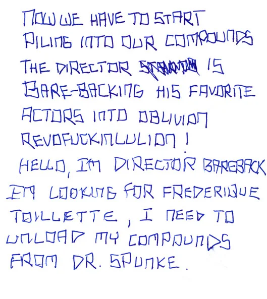 Director Bareback (2007) ink on paper