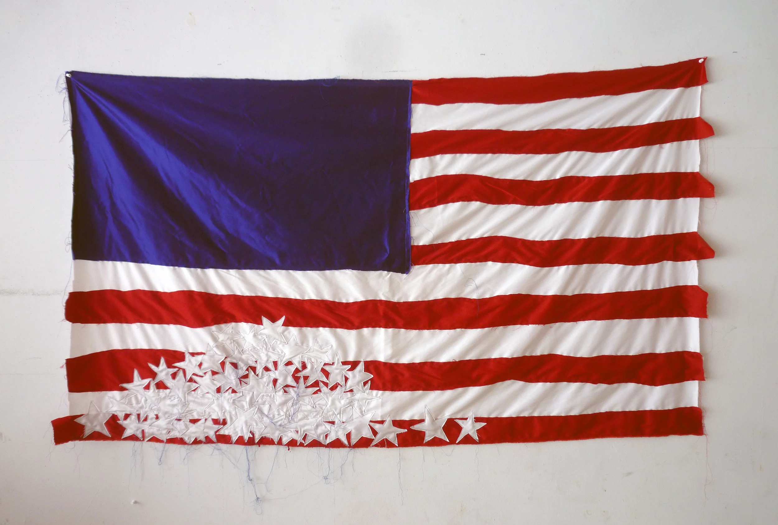 Fallen Stars (2012) Cotton and thread 72 x 42 inches ( private collection )