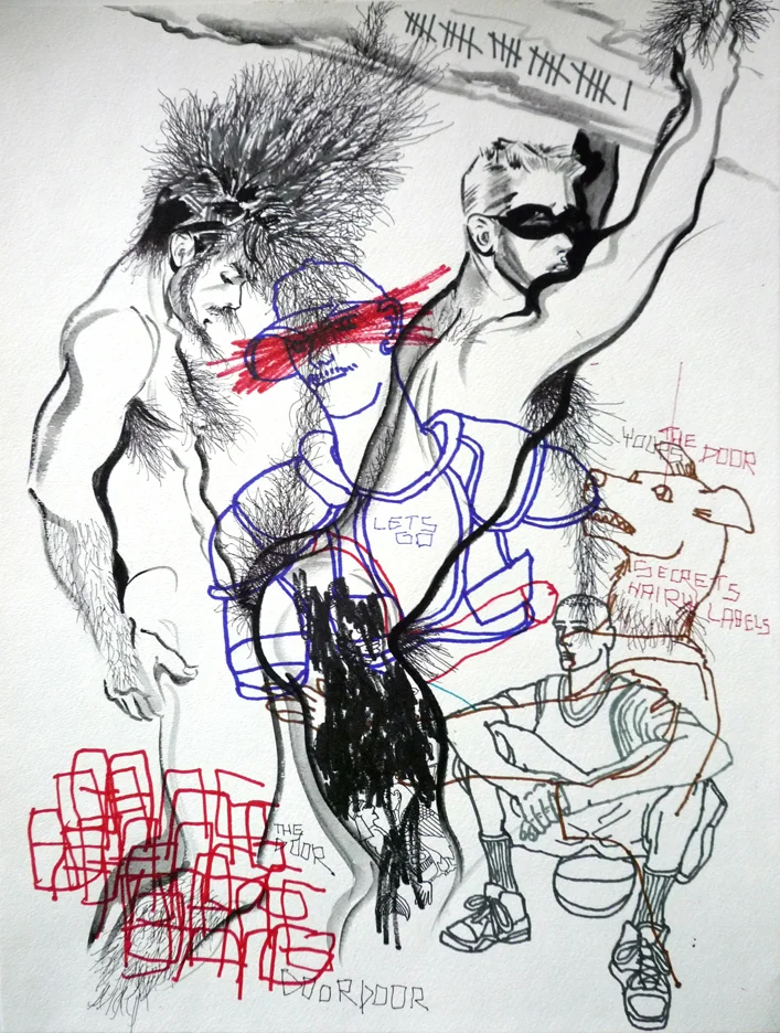 Hairy Secrets (2008) Brian Kenny with Robert W. Richards ink and gouache on paper