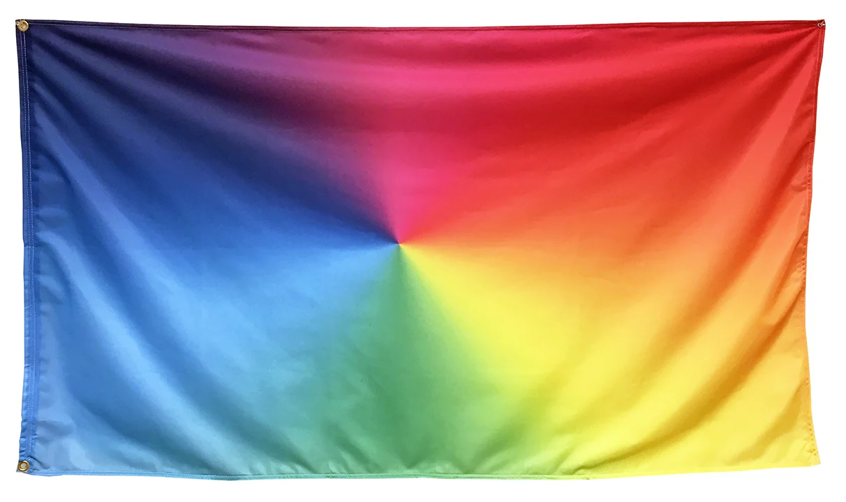 Spectrum Flag (2017) weatherproof printed nylon flag 60 x 36 inches (open edition - USD 600)
