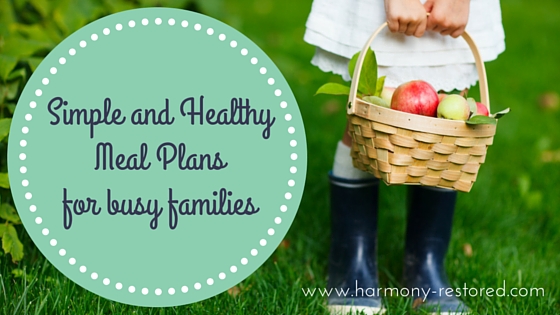 Simple and healthy Meal Plans for Busy Families — Harmony Restored