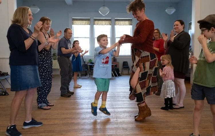 Contra Dance at the Upper Valley Music Center: Amy Englesberg, Annie McDougall &amp; Rose Powell