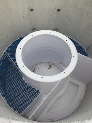 Internals can be installed in concrete manholes before shipping to the site or after installation has occurred.