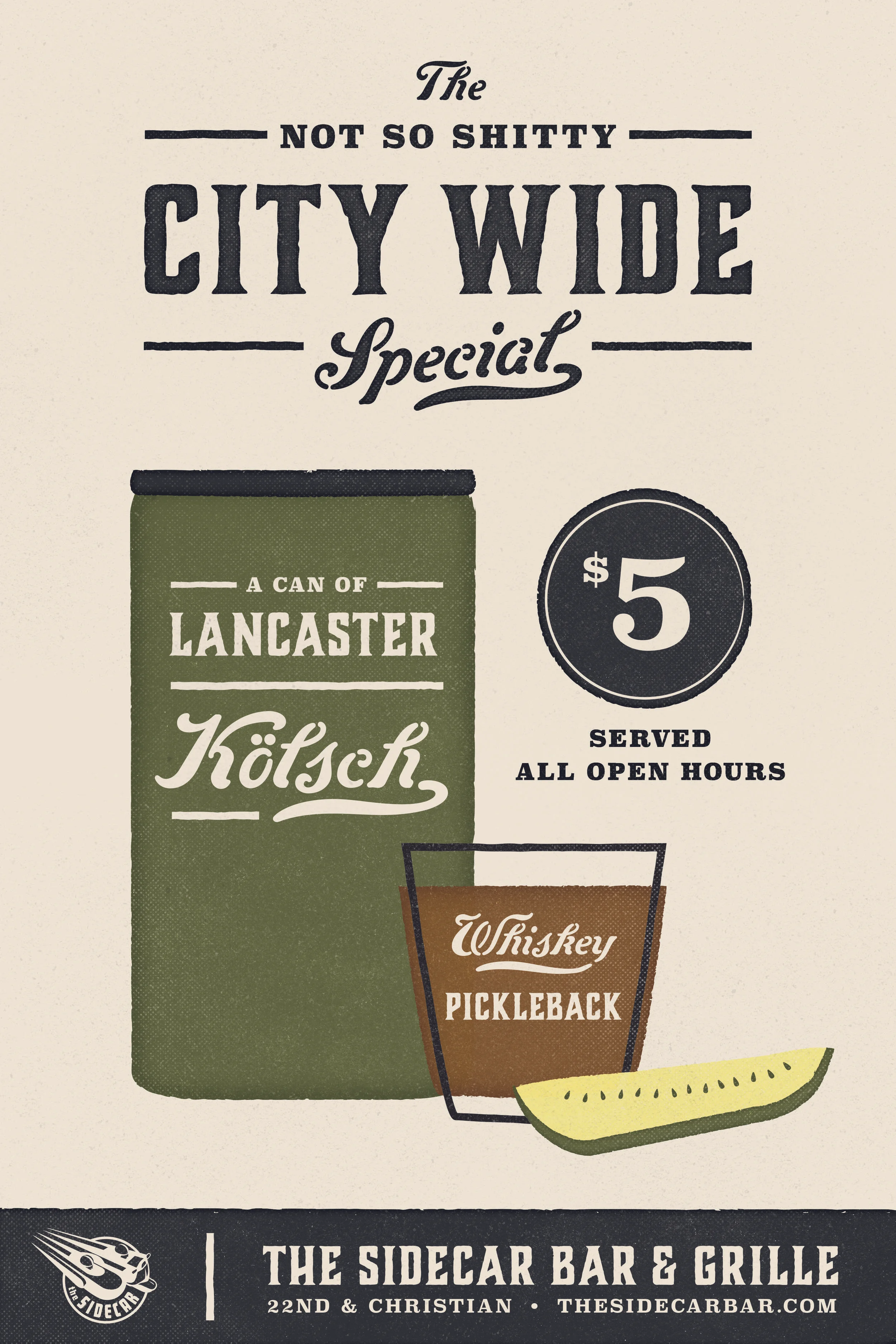 City Wide Special, Poster, Half and a Third, Half and a Third Poster, Katey Mangels, Katey Mangels Design, Kate Mangels