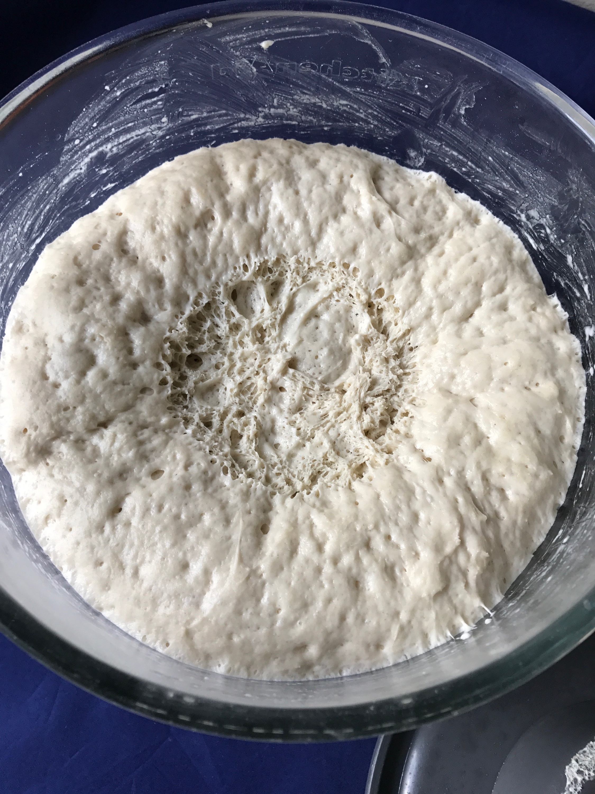I love making dough. I love to watch it rise. I love to punch it down. I love the fluffy texture of it. And I absolutely LOVE the smell.