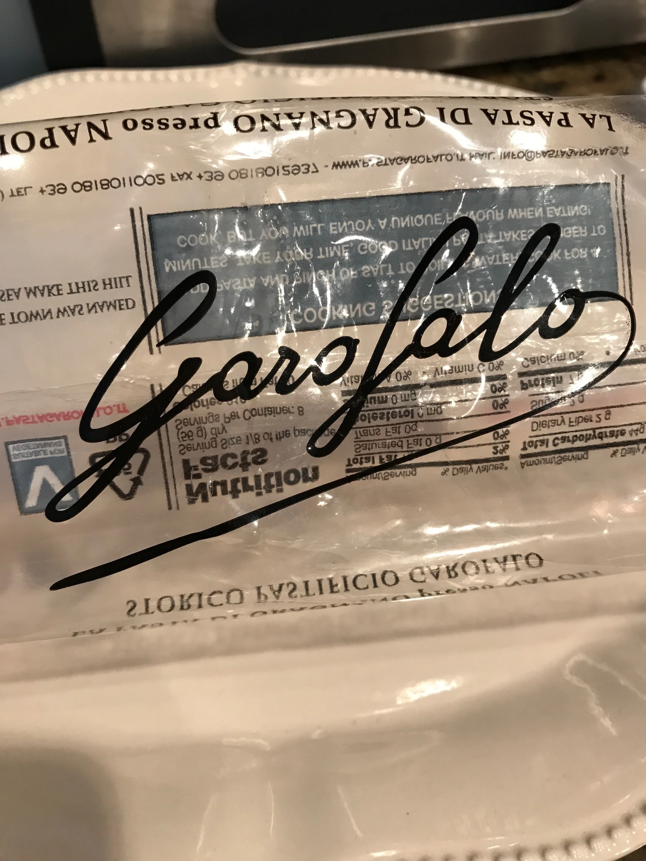 You may think there is not much to buying packaged noodles. But, I am here to tell you there is! This brand is really fabulous. When the "cheaper" pasta is on sale for $1 a pound, this is only .30cents more. Trust me, it is totally worth it to splurge that .30cents. Try it next time! It cooks so perfectly, and so soft. The BEST part of this, the only ingredient is Durum wheat semolina. The absolute best for making pasta. 